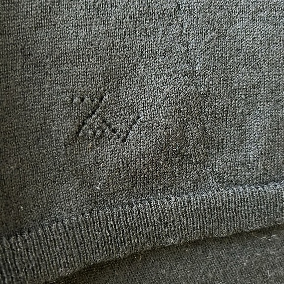 Zadig & Voltaire Black V Neck Wool Cashmere Sweater - Picture 7 of 9